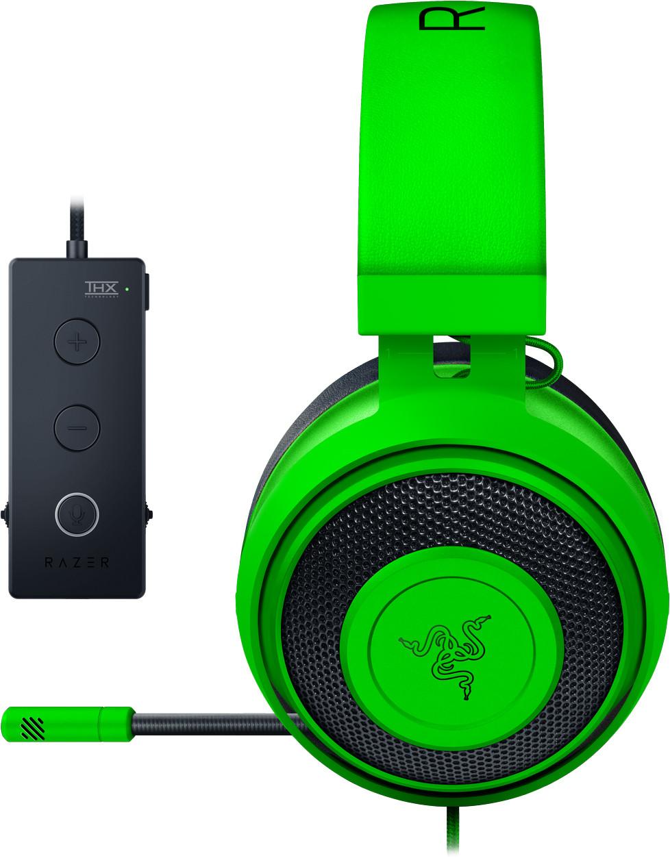 Razer Ausinės su laidu Žaidimams su USB Audio Controller, Analog 3.5 mm, Kraken  Tournament Edition, USB, Žalias, Su mikrofonu | Varle.lt