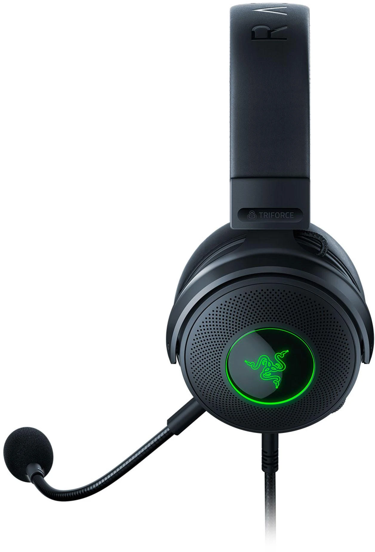 Žaidimų Ausinės Razer Kraken V3 HyperSense, USB jungtis, Chroma RGB, Juodos