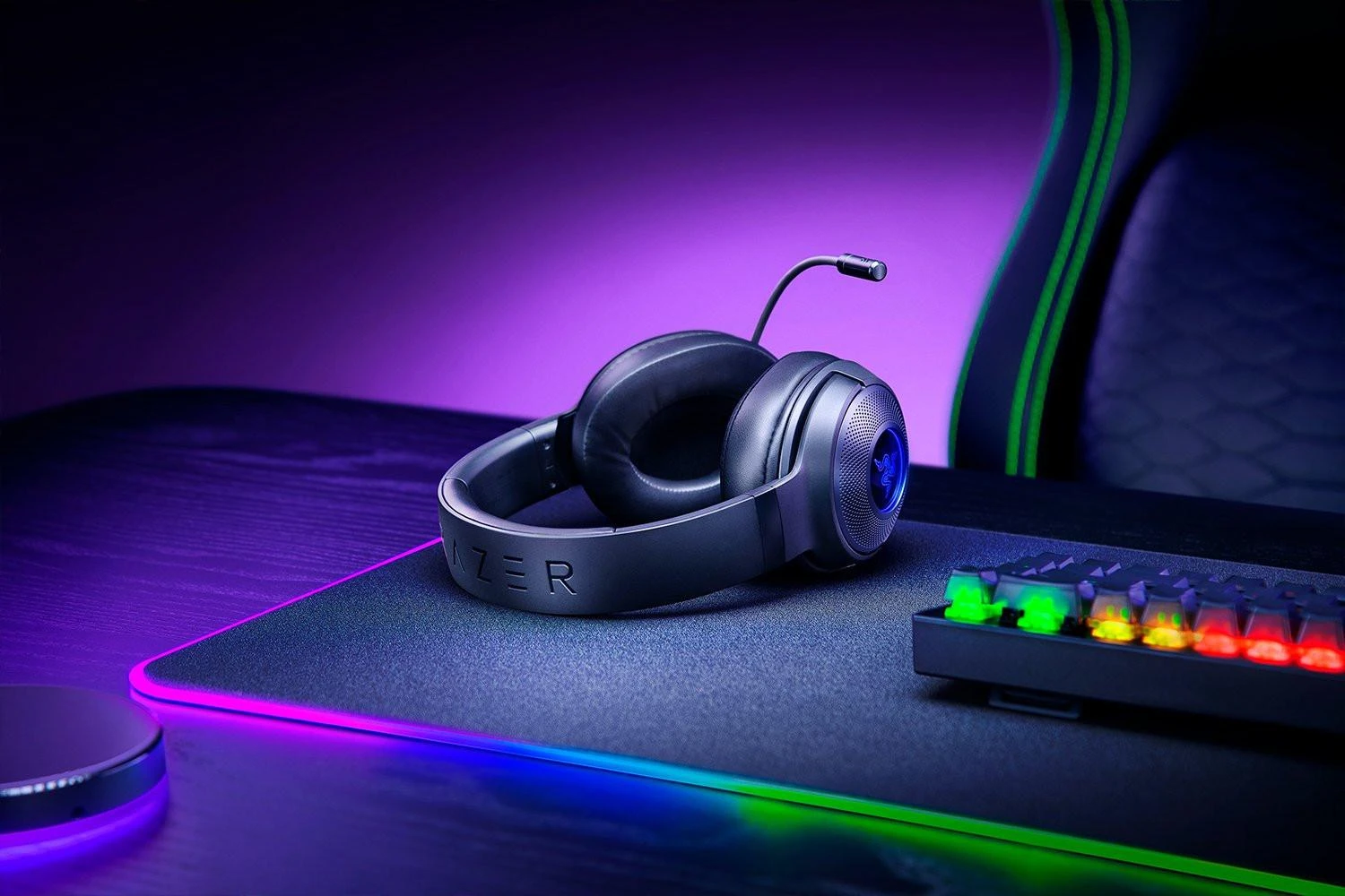 Razer Kraken V3 X žaidimų ausinės su laidu, USB Type-A Juodos