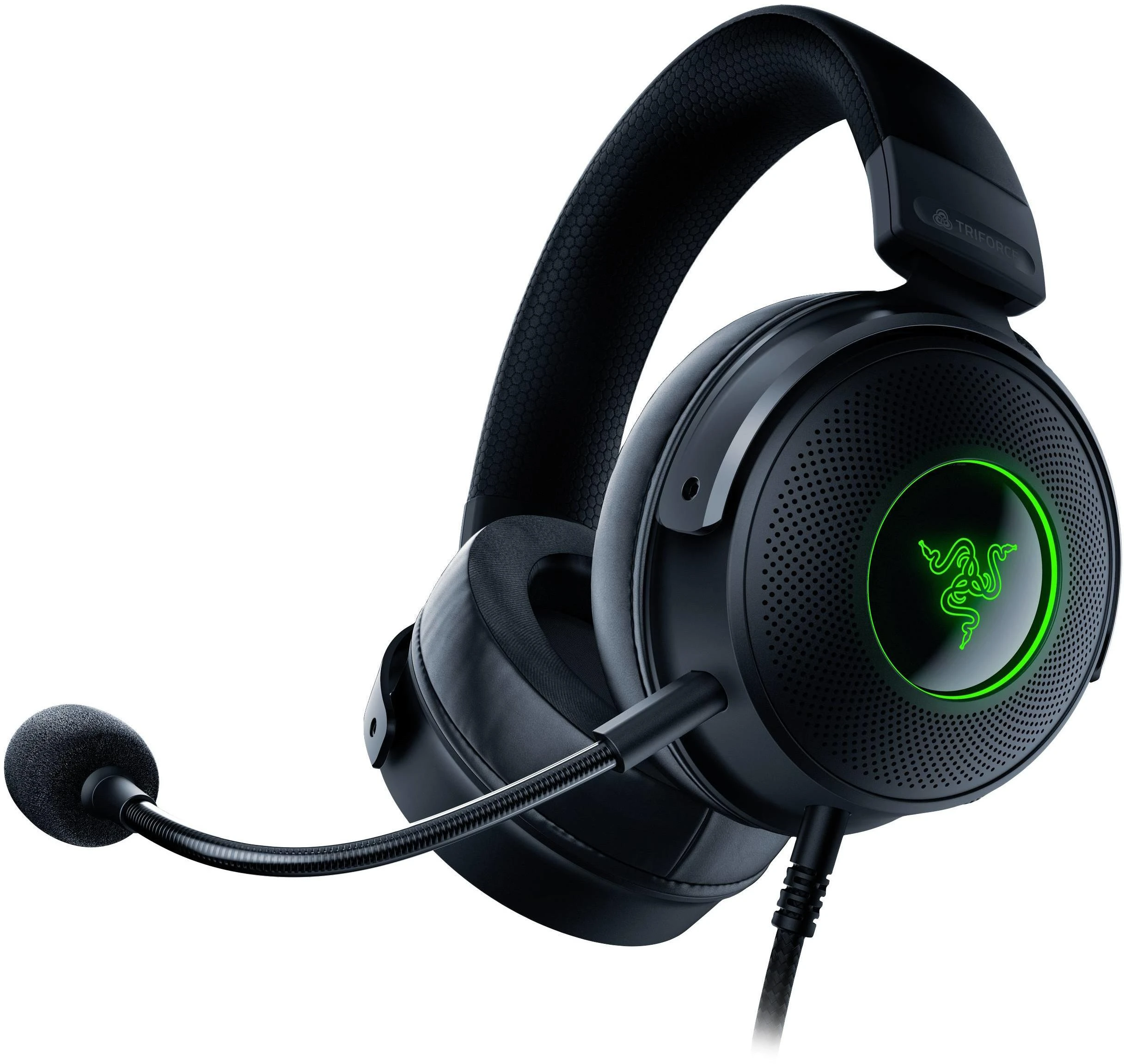 Žaidimų Ausinės Razer Kraken V3, USB jungtis, Chroma RGB, Juodos