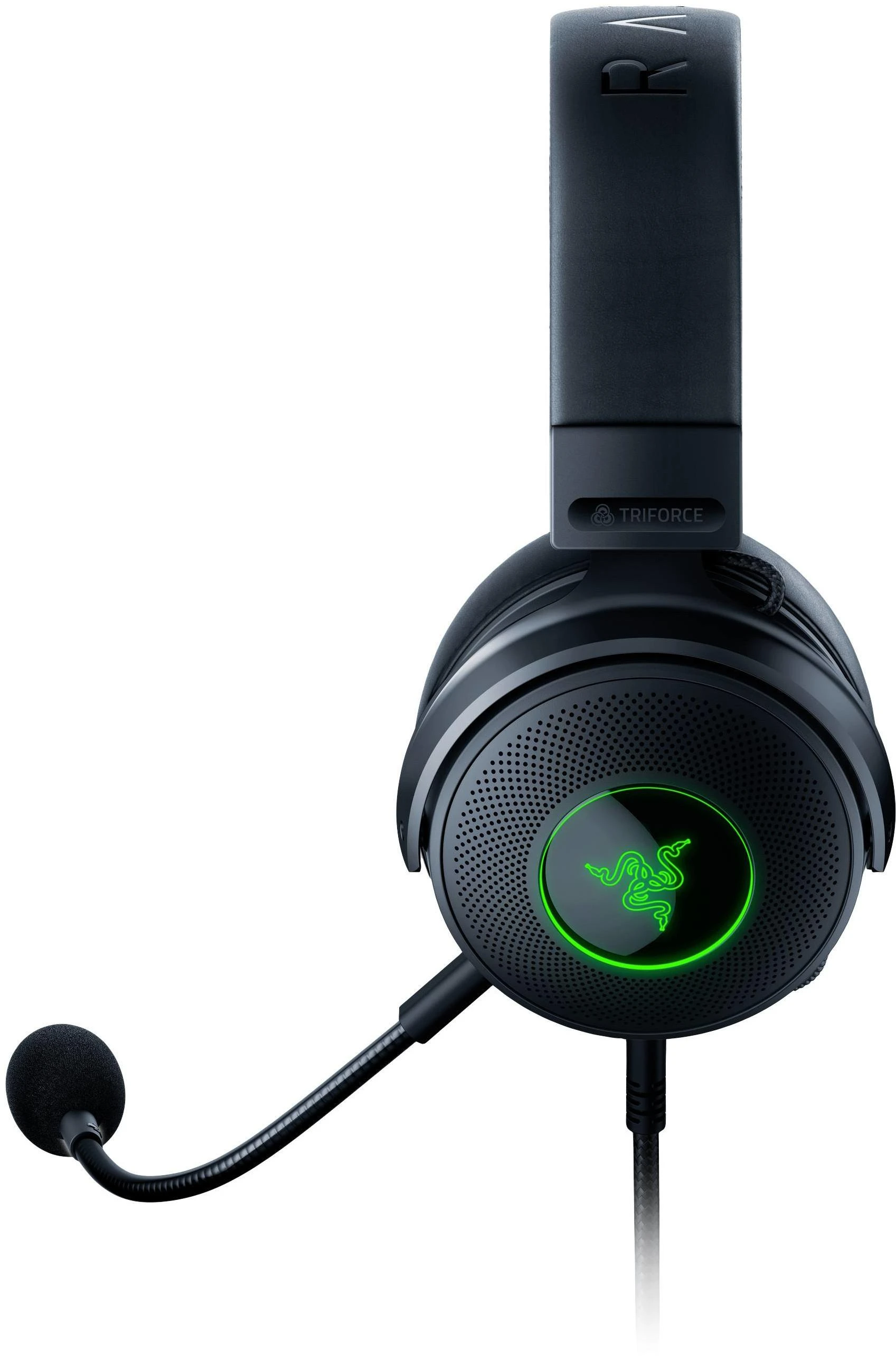Žaidimų Ausinės Razer Kraken V3, USB jungtis, Chroma RGB, Juodos