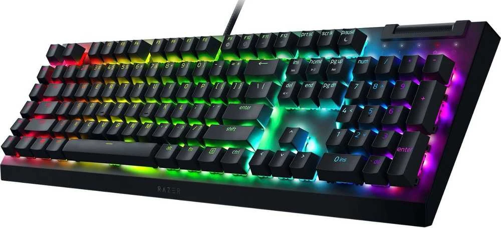 Klaviatūra Razer - Blackwidow V4 X - žalias jungiklis - Nordic