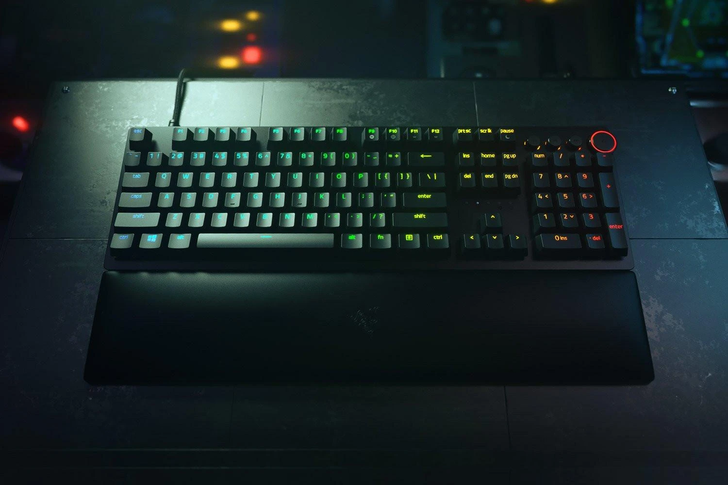 Razer Huntsman V2 Optinė Klaviatūra žaidimams RGB LED pašvietimas, Nordic išdėstymas, Linear Red Switch