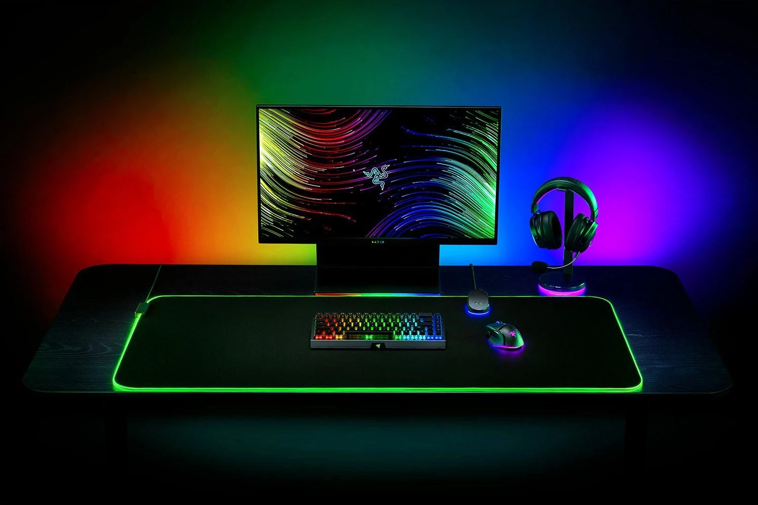 Razer | Goliathus Chroma 3XL | Pelės kilimėlis | 1200 x 550 x 3.5 mm | Juodas