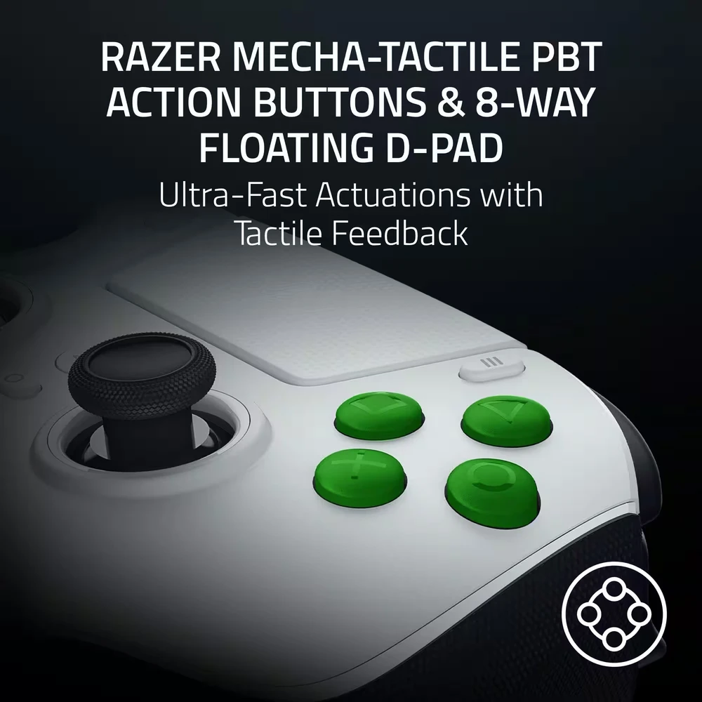 „Razer“ belaidis eSporto valdiklis, skirtas „PlayStation 5“ ir asmeniniam kompiuteriui | „Raiju V3 Pro“ | „Baltas“