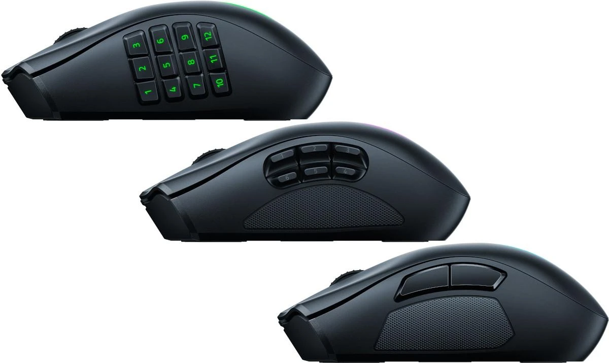 Razer | Naga V2 Pro | Pelė žaidimams | Wireless | 2.4GHz, Bluetooth | Juodas | Yes