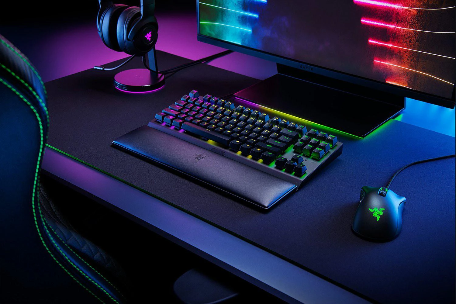 Razer Ergonomic Riešo atrama Tenkeyless klaviatūrai