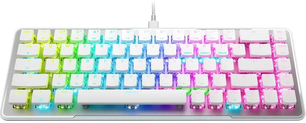 ROCCAT Vulcan II Mini RGB balta mechaninė klaviatūra (US, Raudona switch)