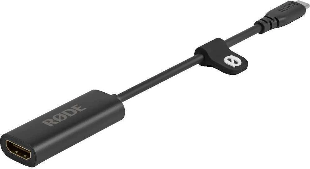 Rode HDMI į USB-C adapteris su fiksavimo spaustuku