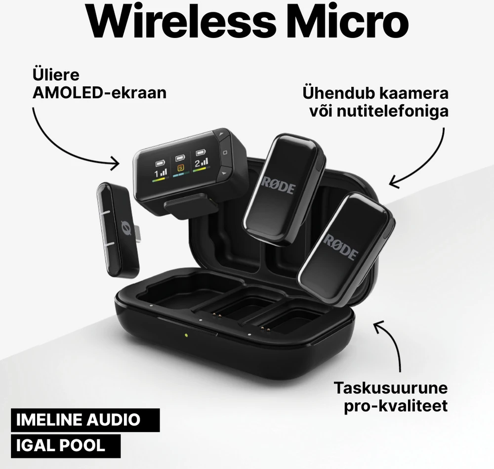 Rode Wireless Micro Camera Kit (Juodas)