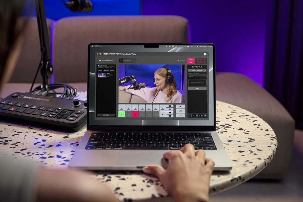 Rode RØDECaster Video – Podcast'ų kūrimo studija