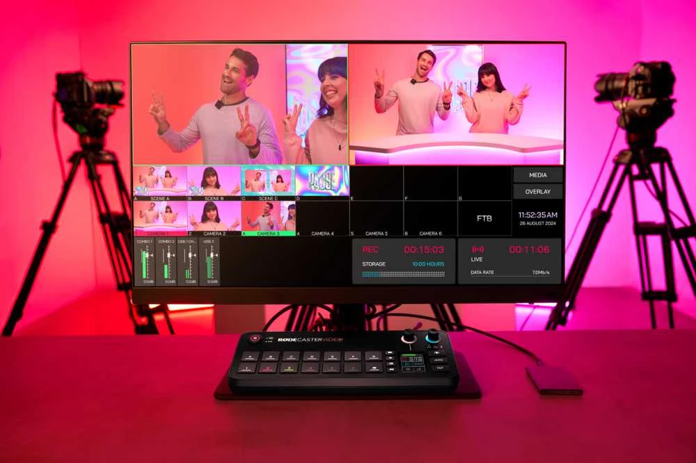 Rode RØDECaster Video – Podcast'ų kūrimo studija