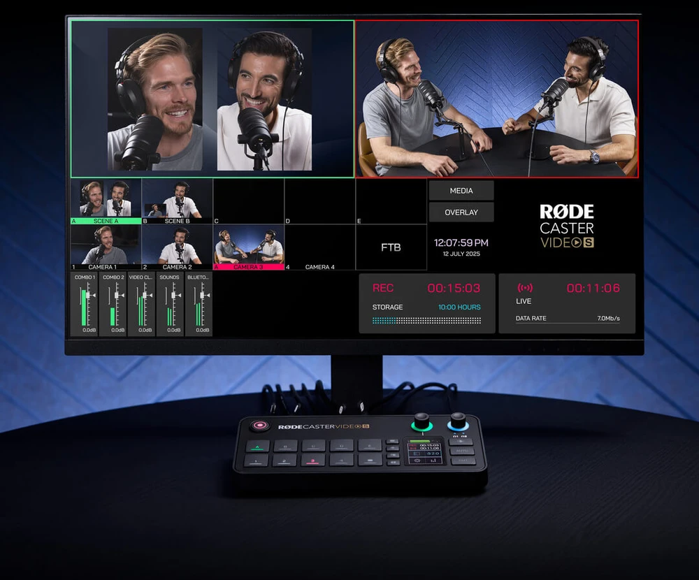 Rode RØDECaster Video S - video and audio production console, juodas
