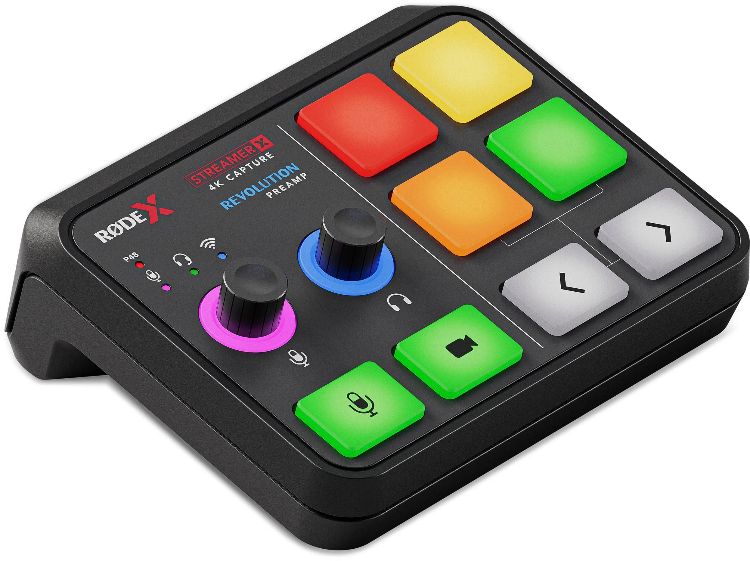 Rode Streamer X valdymo pultas su spalvotais klavišais