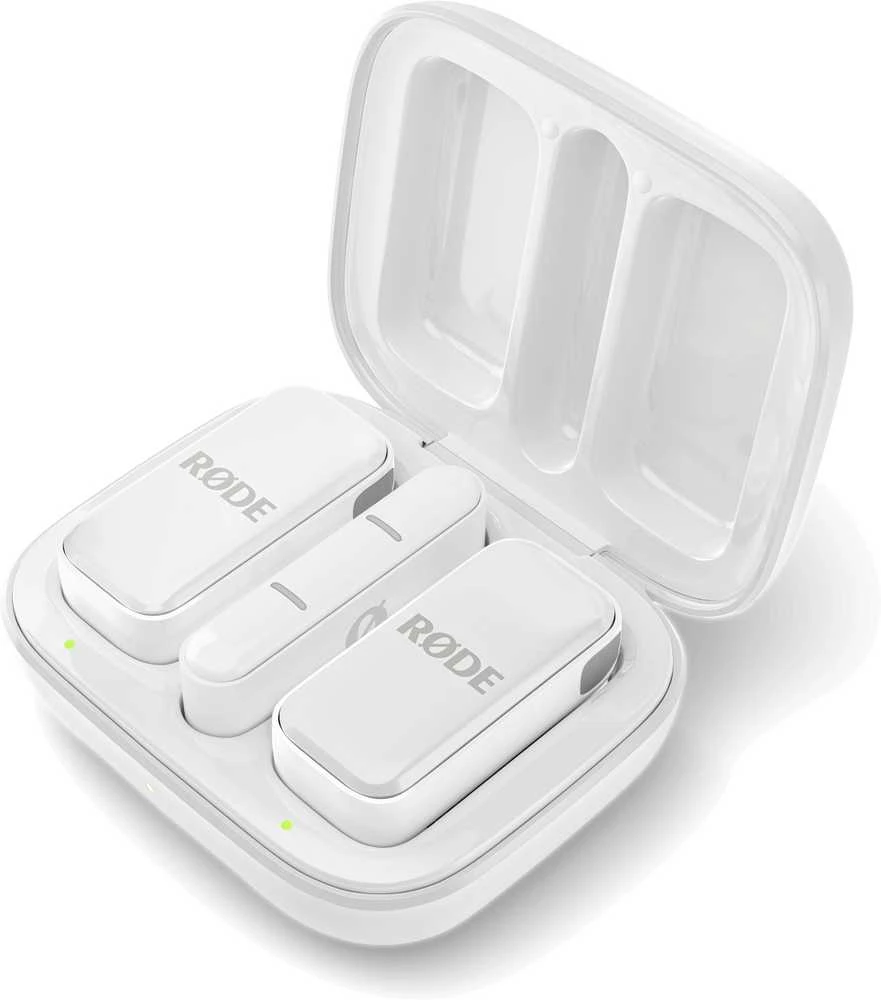 „Rode Wireless Micro“ (USB-C, „Baltas“)