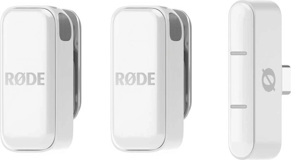 „Rode Wireless Micro“ (USB-C, „Baltas“)