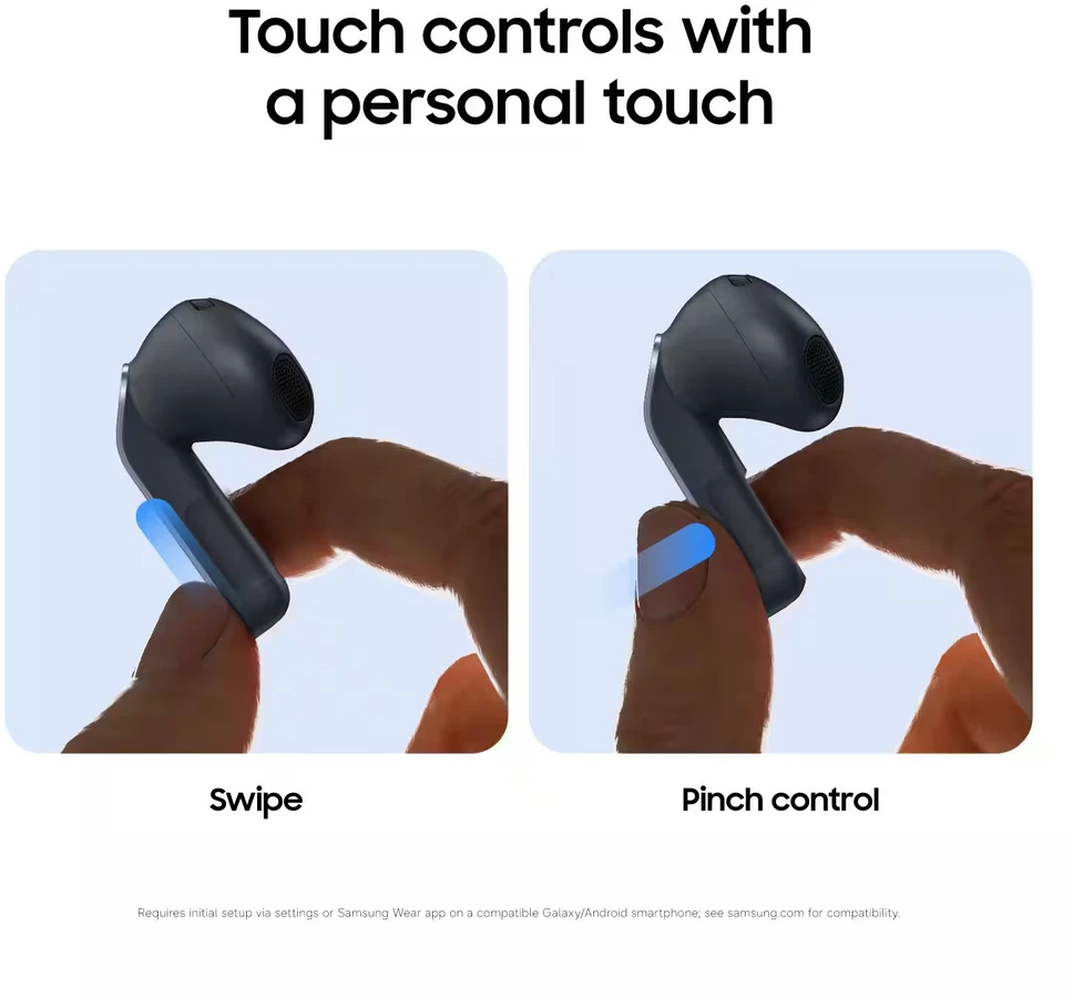 Ausinės Samsung Galaxy Buds 4 SM-R540NZKAEUE, juoda