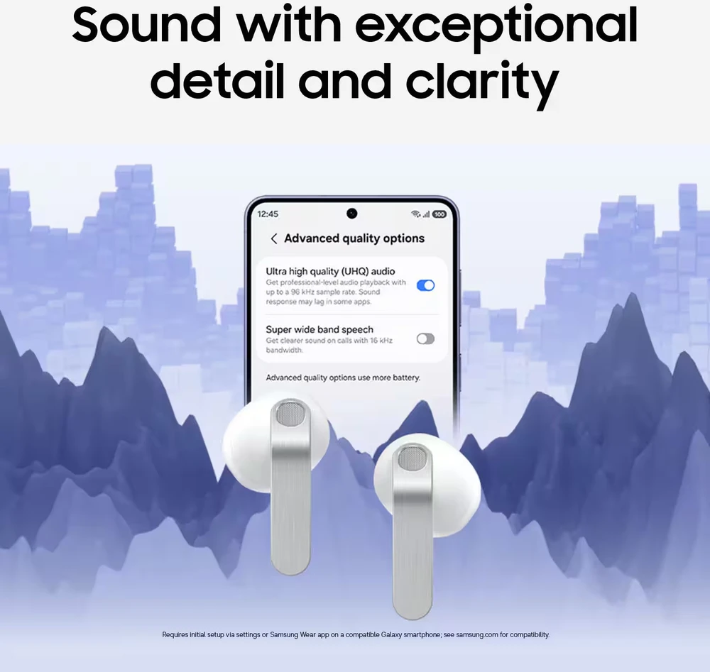 Ausinės Samsung Galaxy Buds 4 SM-R540NZKAEUE, juoda