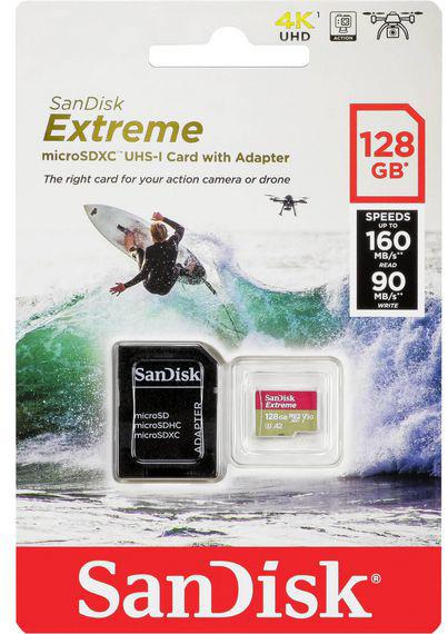 Atminties kortelė SanDisk microSDXC Extreme 128GB