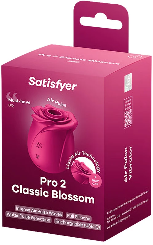 SATISFYER - AIR PULSE PRO 2 CLASSIC BLOSSOM VIBRATOR