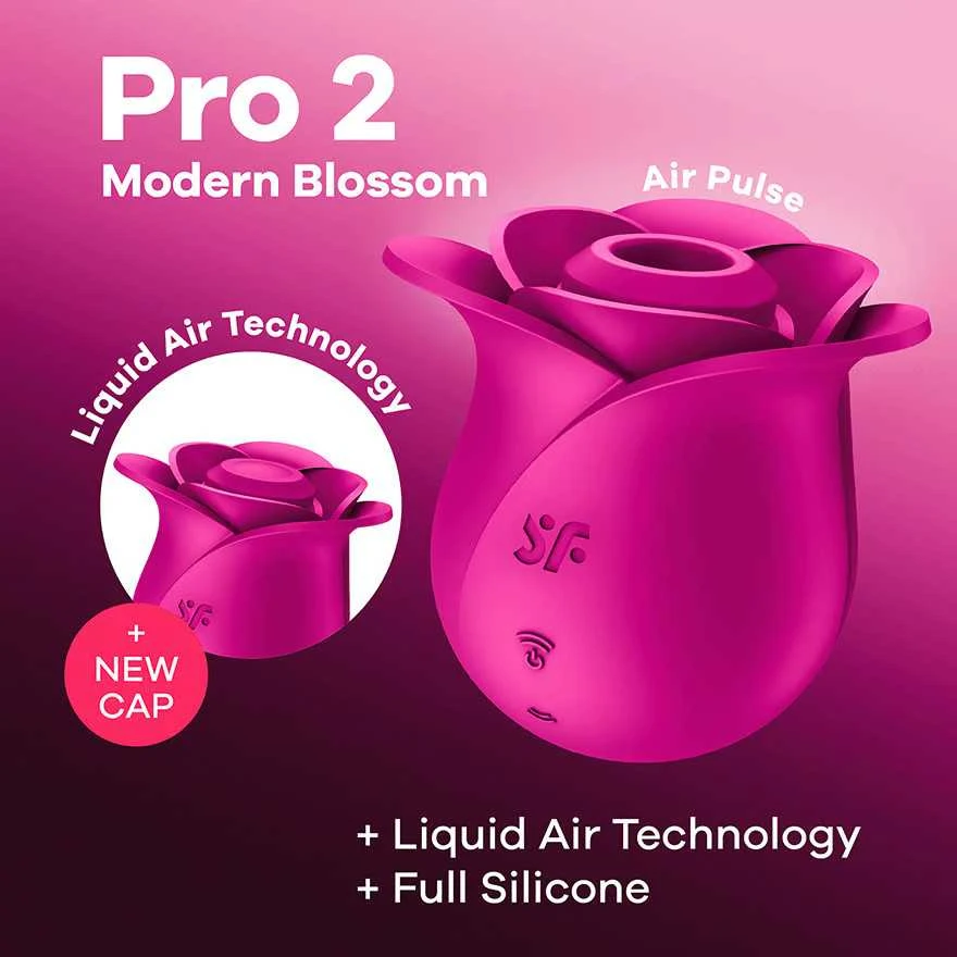 SATISFYER - AIR PULSE PRO 2 MODERN BLOSSOM VIBRATOR