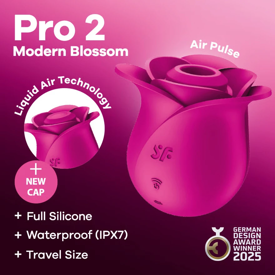 SATISFYER - AIR PULSE PRO 2 MODERN BLOSSOM VIBRATOR