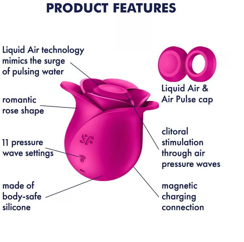 SATISFYER - AIR PULSE PRO 2 MODERN BLOSSOM VIBRATOR