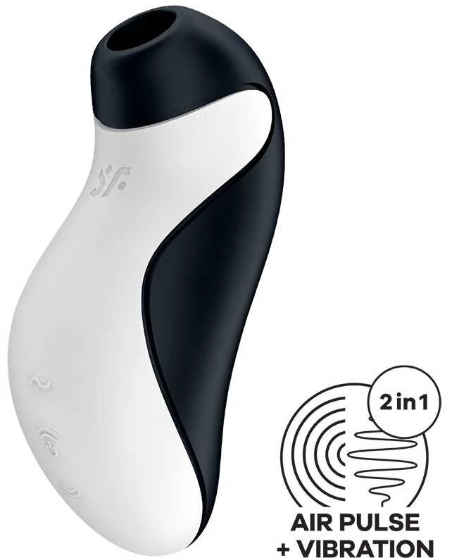 Satisfyer Orca Juodas & Baltas klitorio stimuliatorius