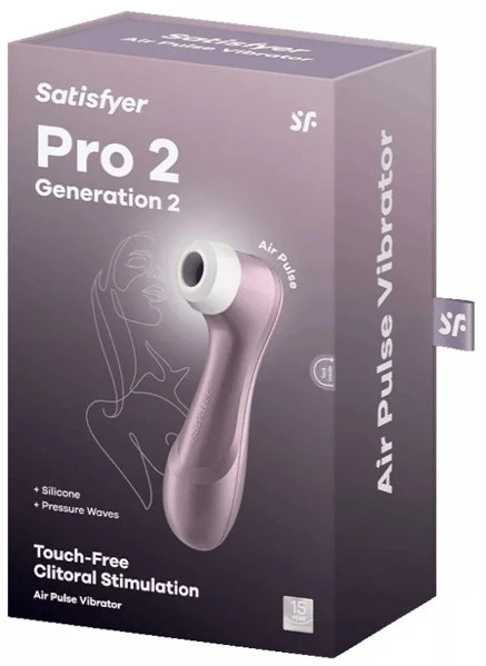 Satisfyer - Pro 2 oro impulsų stimuliatorius violetinis