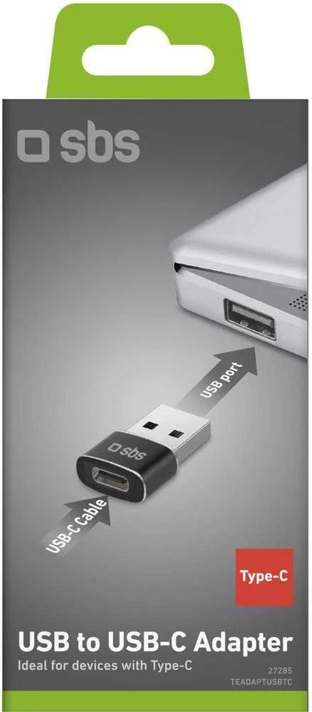 USB adapteris SBS Mobile USB-C - USB Juodas (JAB-7206189)