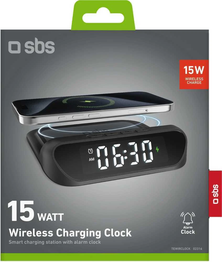 SBS žadintuvas + belaidis įkroviklis 15 W