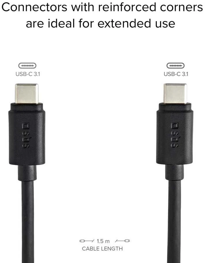 SBS USB-C - USB-C laidas 1,5 m