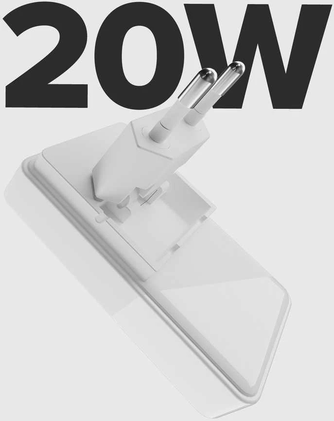 SBS 20W USB-A, USB-C, plokščias