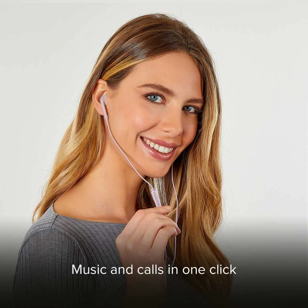 SBS Studio Mix 65c pusiau į ausis įdedamos ausinės su USB-C jungtimi, rožinės - Ausinės su mikrofonu