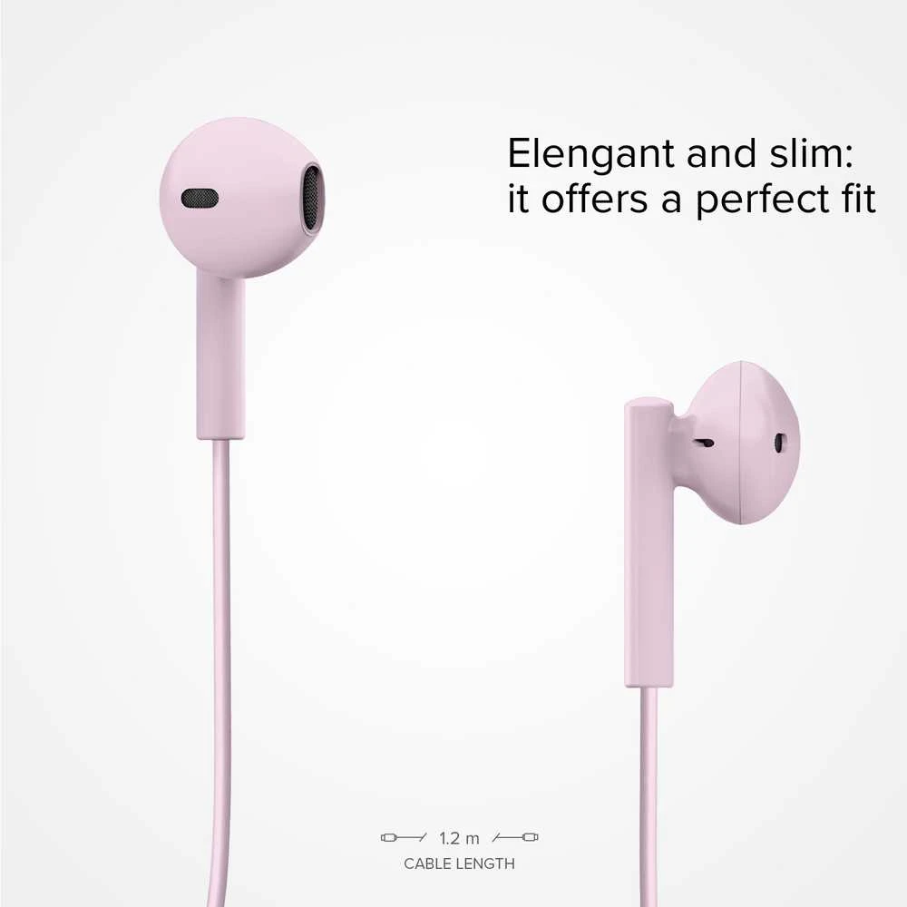 SBS Studio Mix 65c pusiau į ausis įdedamos ausinės su USB-C jungtimi, rožinės - Ausinės su mikrofonu