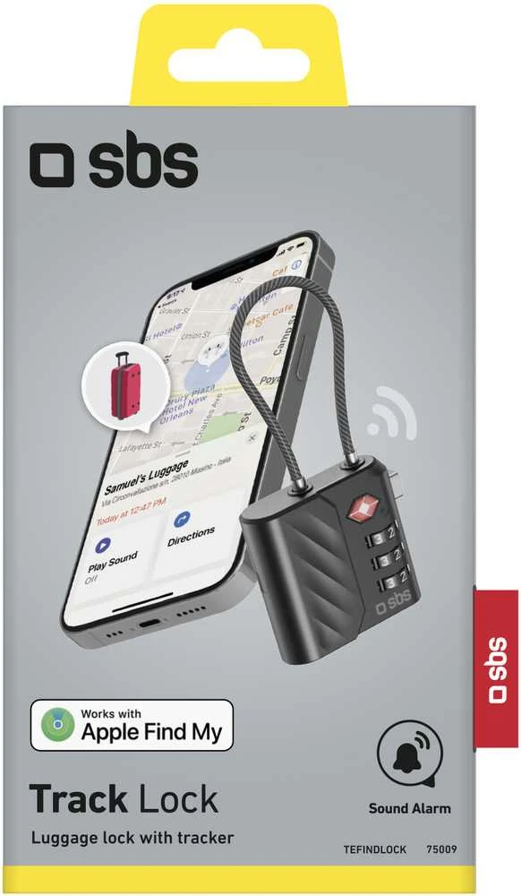 SBS FindMy bagažo spyna
