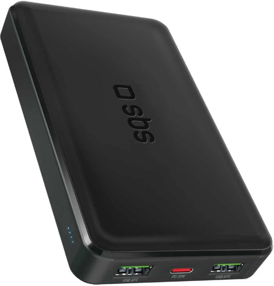 Išorinė baterija SBS TTBB10000FASTPD20K 10000 mAh 20W su maitinimo šaltiniu – juodas