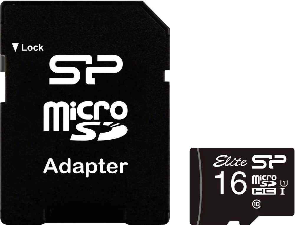 Atminties kortelė Silicon Power | Elite UHS-I | 16 GB | Micro SDHC | Flash atminties klasė 10 | SD adapter