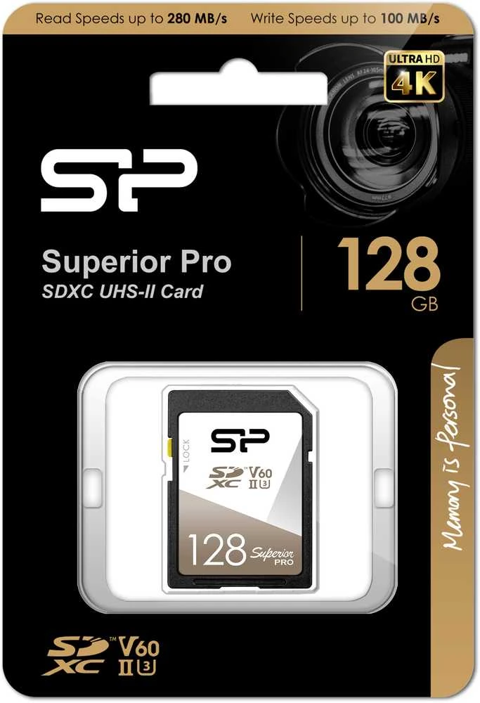 Silicon Power atminties kortelė SDXC 128GB Superior Pro UHS-II