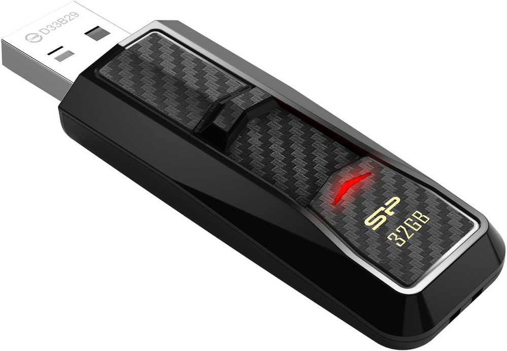 „Silicon Power“ atmintinė 32 GB Blaze B50 USB 3.0, juoda