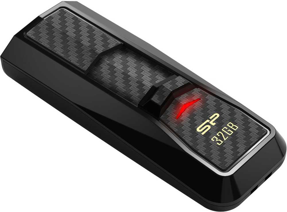 „Silicon Power“ atmintinė 32 GB Blaze B50 USB 3.0, juoda