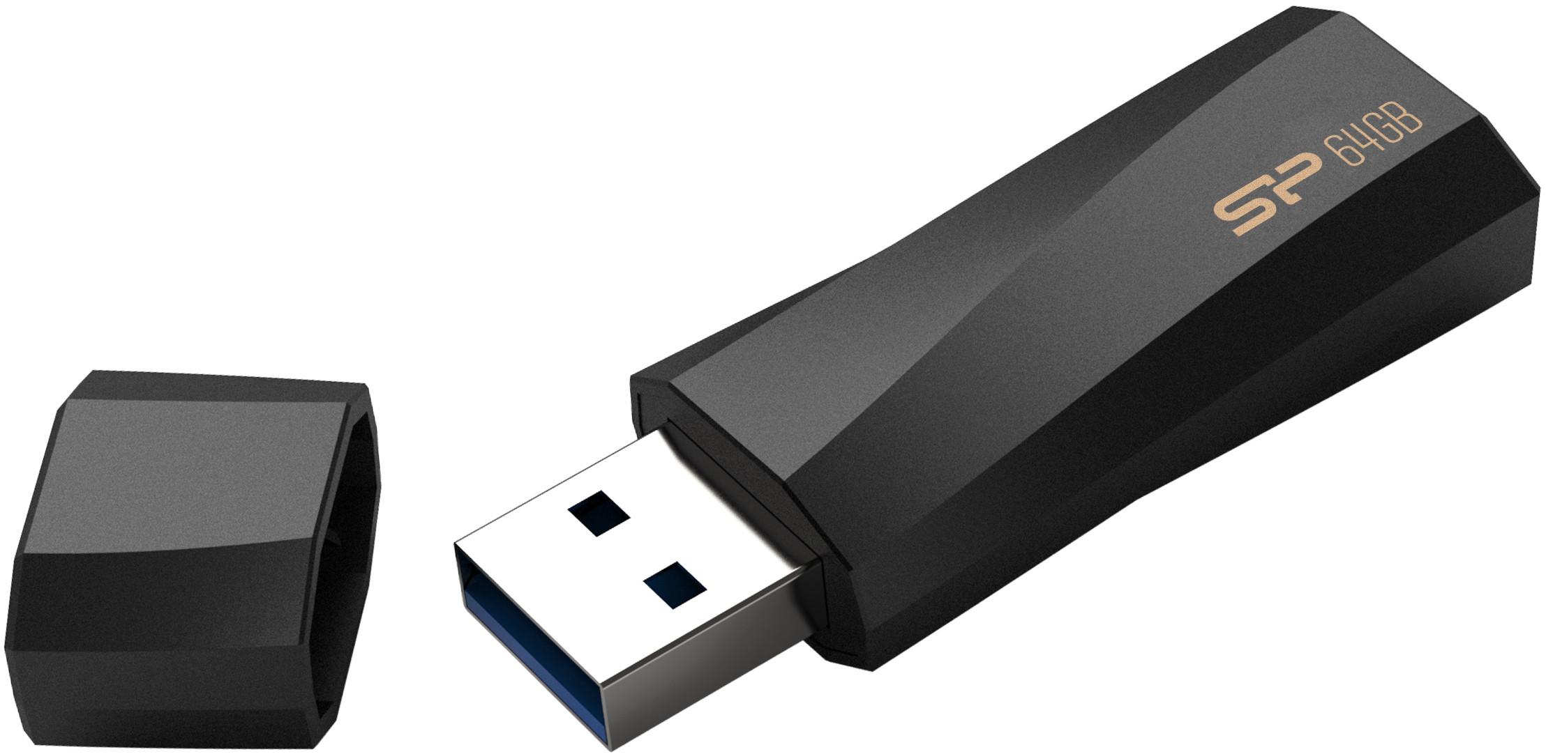 SILIKONIO MAITINIMO KOMPIUTERIS & COMMUNICAT SILICON POWER atmintis USB Blaze B07 64GB USB 3.2 antibakterinė