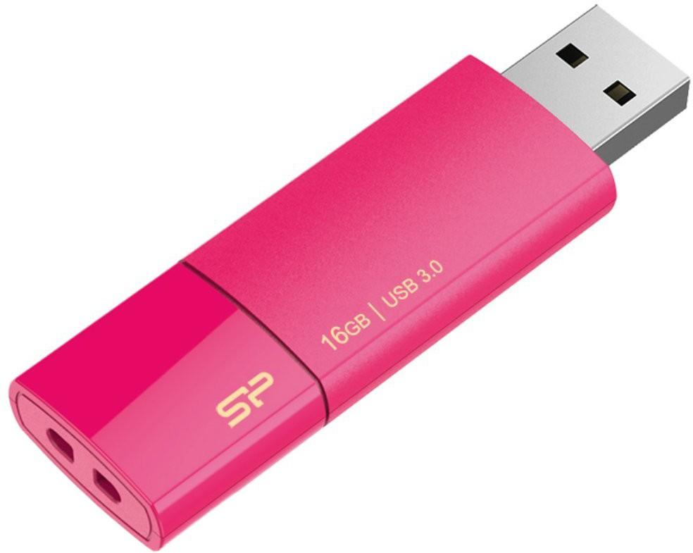 SILIKONIO MAITINIMO KOMPIUTERIS & COMMUNICAT SILICON POWER atmintis USB Blaze B05 16GB USB 3.2 Rožinė