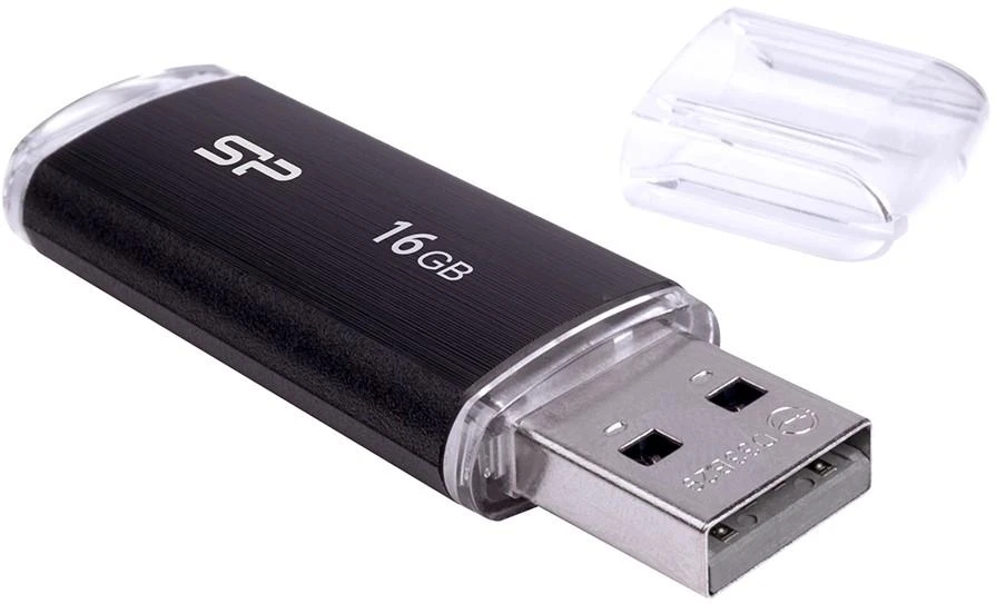 Silicon Power | Ultima U02 | 16 GB | USB Type-A | Juodas