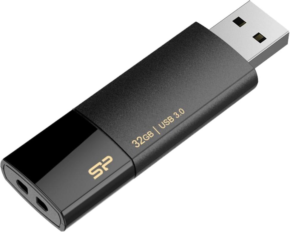 SILIKONIO MAITINIMO KOMPIUTERIS & COMMUNICAT SILICONPOW SP032GBUF3B05V1K Silicon Power atmintis USB Blaze B05 32GB USB 3.0 Juodas