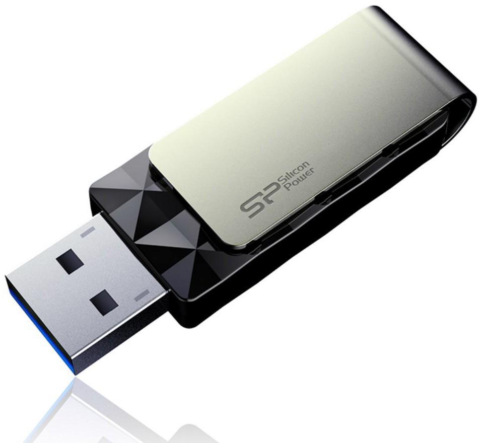 Silicon Power Blaze B30 32 GB, USB 3.0, Juodas
