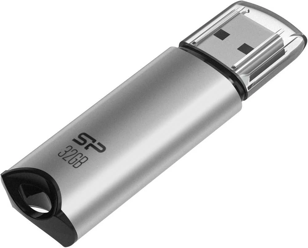SILIKONIO MAITINIMO KOMPIUTERIS & COMMUNICAT SILICON POWER atmintis USB Marvel M02 32GB USB 3.0 Sidabrinis