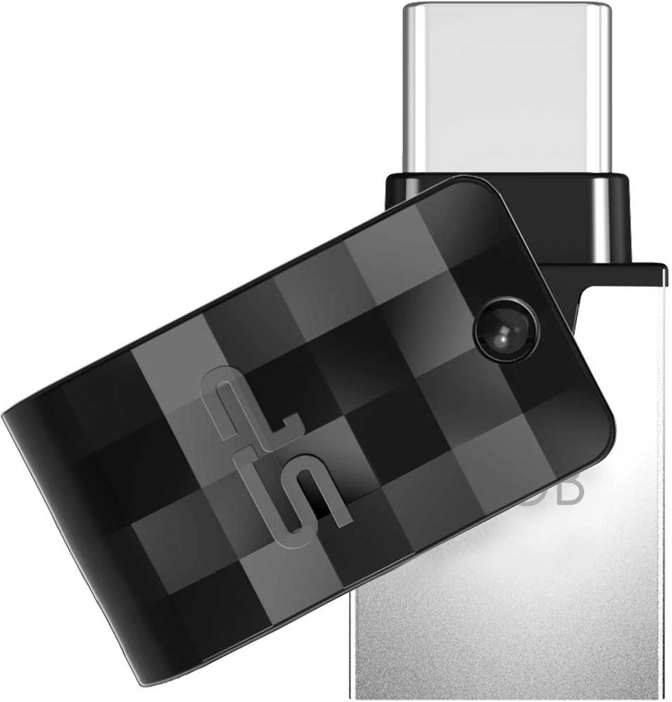 Silicon Power Mobile C31 USB flash drive 32 GB USB Type-A / USB Type-C 3.2 Gen 1 (3.1 Gen 1) Juodas, Sidabrinis