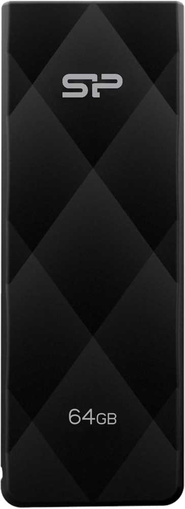Silicon Power 64GB Blaze B20 USB 3.2 atmintinė, juoda