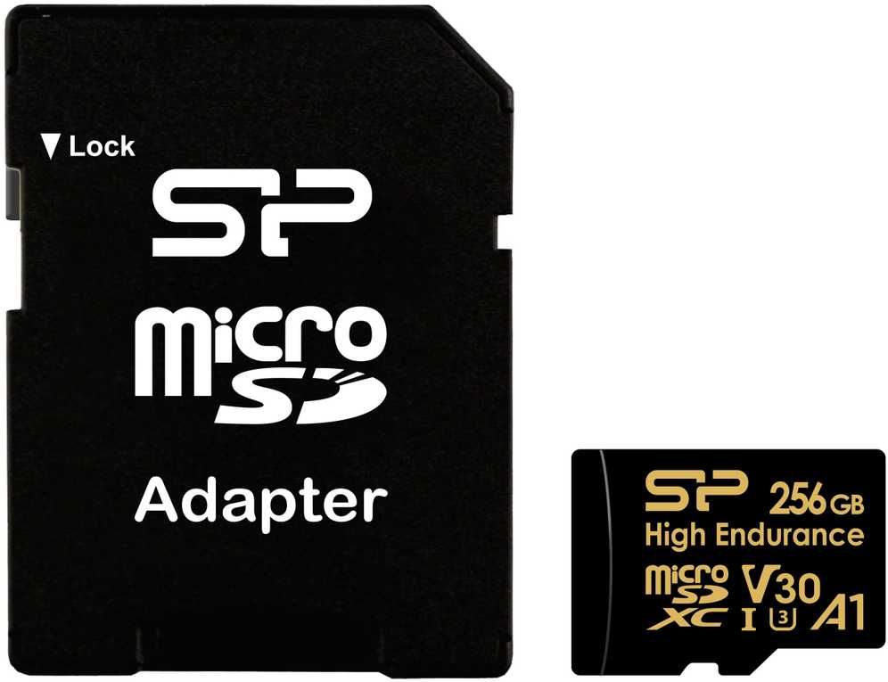 Atminties kortelė MicroSD Kortelė - Silicon Power 256GB V30 + adapteris